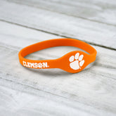 Fan Frenzy Gifts Clemson Tigers Officially Licensed Script Silicone Bracelet
